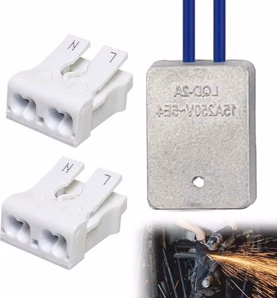 Modulo di avviamento graduale 15 A 230 V con 2 connettori rapidi e resistenza di avviamento