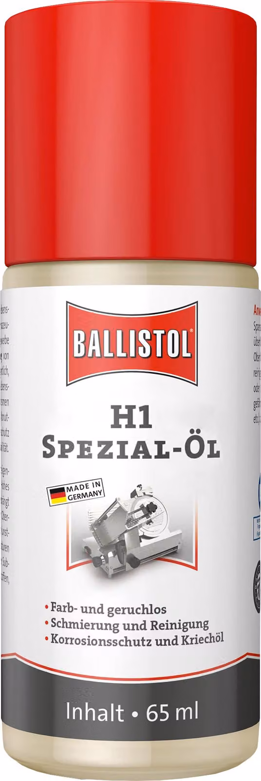 BALLISTOL H1 Olio speciale liquido per uso alimentare, 65 ml