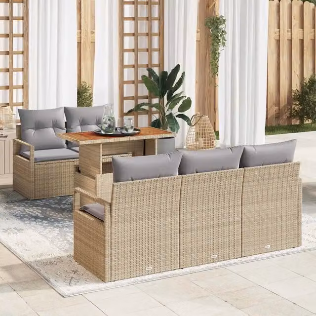 Set Divano da Giardino 6 pz 5-Numero di posti 3349650