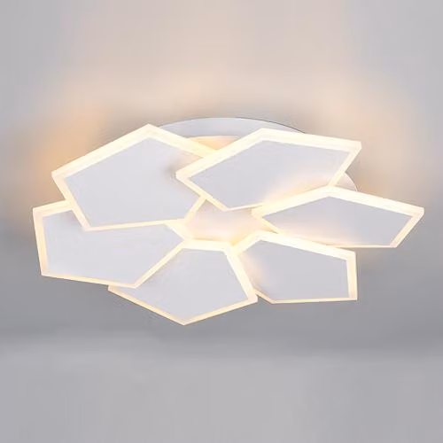 TRIO-Leuchten, plafoniera LED ZAYA, dimensioni 50,50x8 cm, colore bianco
