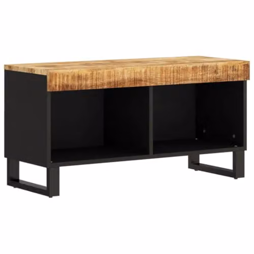 Helloshop26 Mobile TV industriale con ampio spazio 85 x 33 x 43 cm, in legno massello di mango naturale 02_0047146