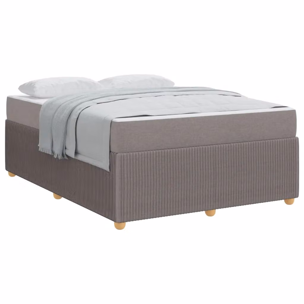 Struttura del letto Talpa vidaXL in tessuto beige o grigio, L: 160 cm, P: 200 cm, H: 66 cm – 2