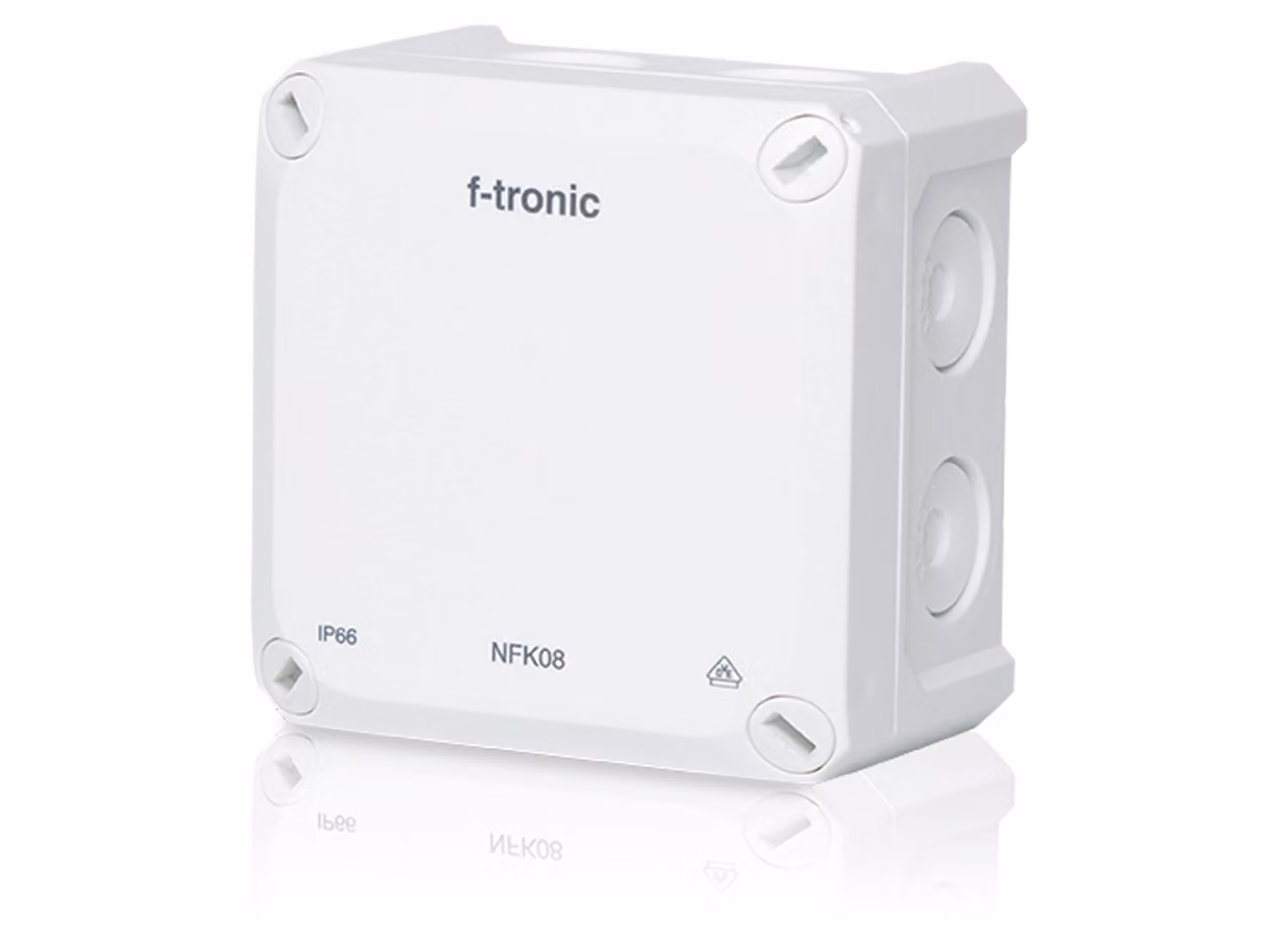 F-TRONIC Scatola di derivazione FR Neptun Compact, 85x85x54 mm, bianco