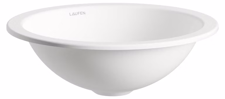 LAUFEN FORM lavabo à encastrer par le bas, rond, sans trou pour robinet, sans trop-plein, 325x325x110mm, blanc brillant, H513FM20001121, H513FM20001121