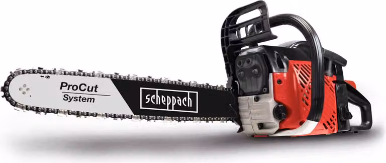 Motosega a scoppio Scheppach CSP50 | lama ProCut da 45 cm | motosega da 2,45 CV | motosega da potatura