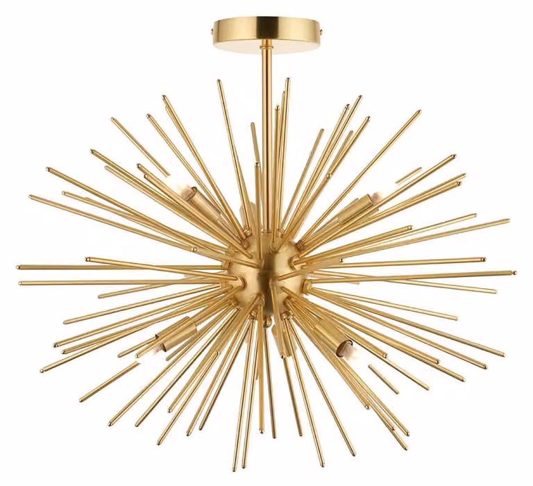 Lampada a sospensione ORTA dorata 6xG9x15W in metallo, dimensioni: 48x54x54 cm, IP20, Endon