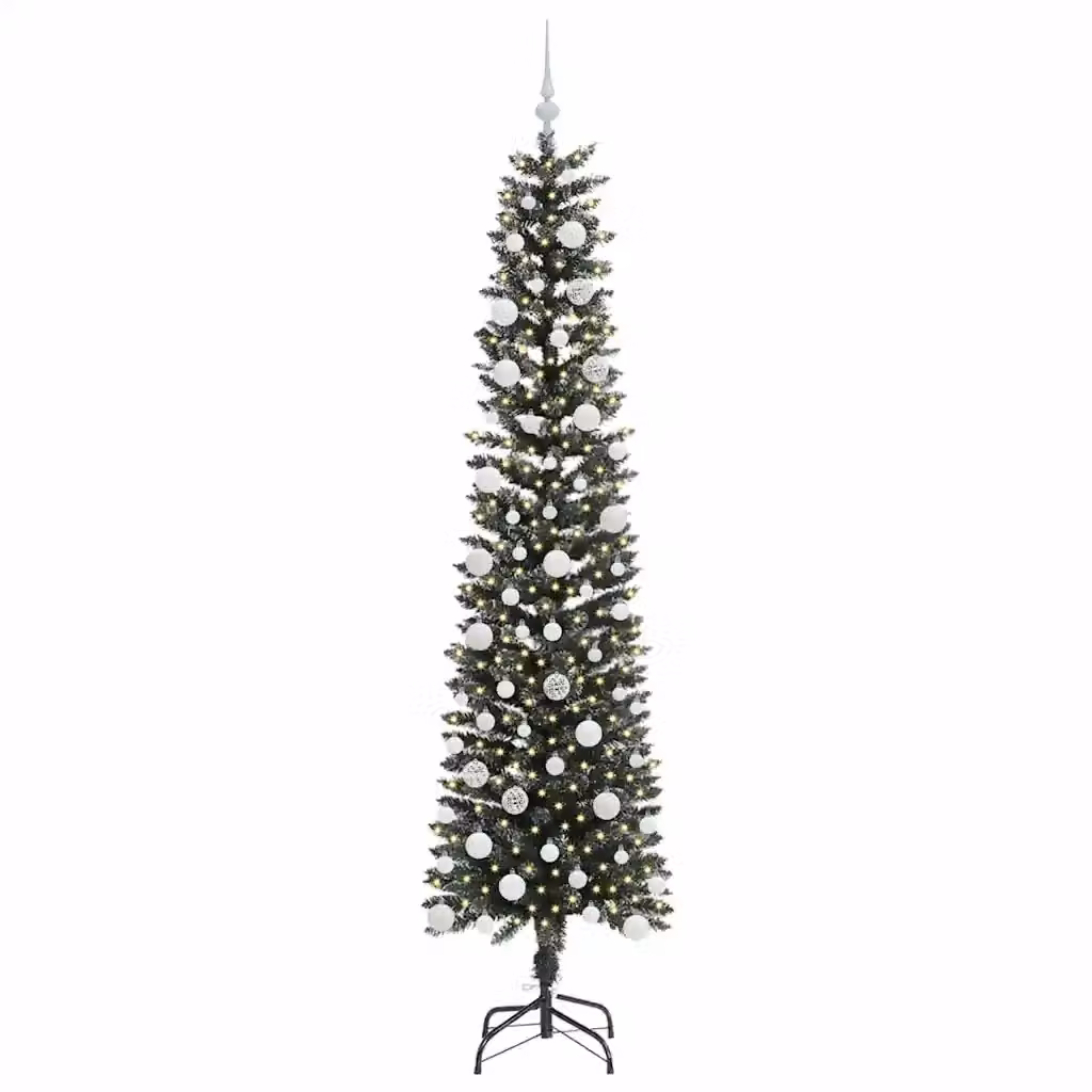 Albero di Natale artificiale verde con 300 LED luce bianca calda vidaXL Altezza: 210 cm – 2