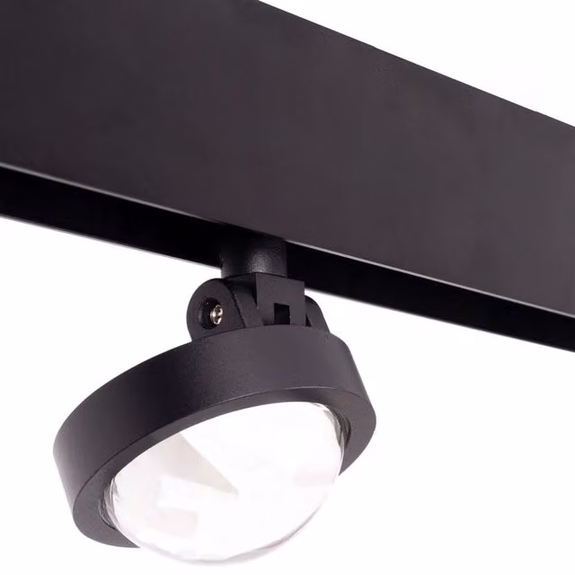 Faretto magnetico Maxlight DALI LED 8W 3000K nero, orientabile e dimmerabile per binario