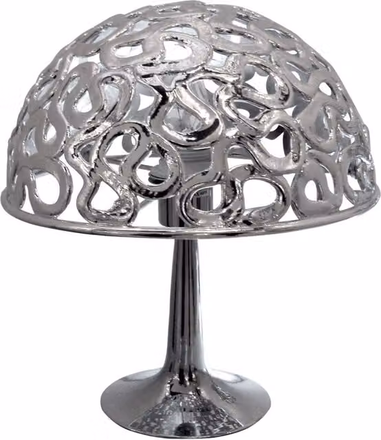 Lampada da tavolo Candellux LAME 41-40056 in metallo colore cromo con attacco E27