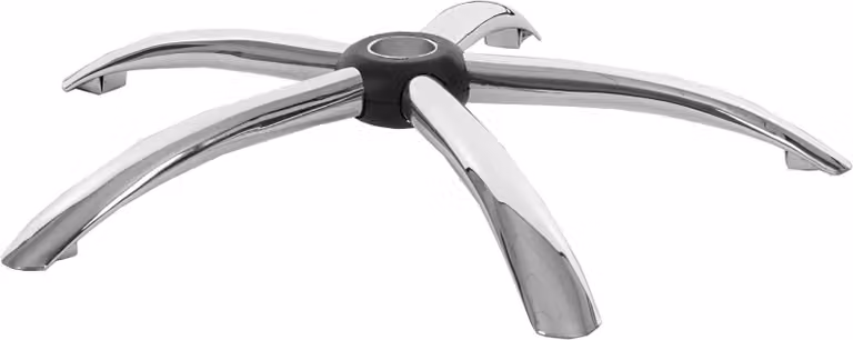 Base 65cm, sedia girevole sedia da ufficio sedia executive, cromo foro Ø5cm
