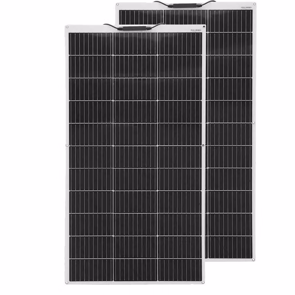 Pannelli solari flessibili, disponibili in diverse potenze: 120W/240W, tensione di 18,15V. Confezione da 2 pannelli da 120W (equivalenti a 240W)