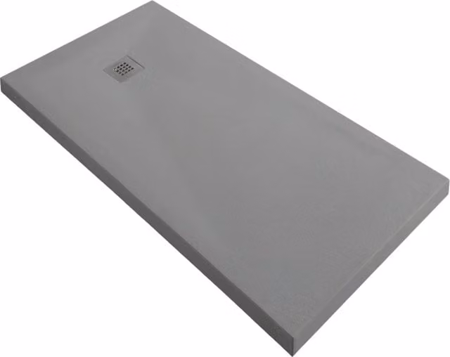Piatto doccia grigio mineral marmo resina antiscivolo h 3,5 cm *** misure l140 x p90 x h3,5 cm, confezione 1