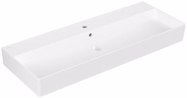 Villeroy & Boch Memento 2.0 lavabo mural, 1 trou pour robinet, avec trop-plein, poli, 1200x470mm, 4A22CLRW, 4A22CLRW