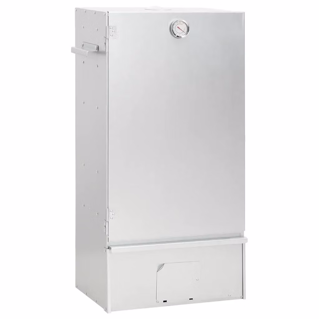 Forno Affumicatore BBQ Generatore Fumo Freddo Videx in Acciaio Zincato e Acciaio Inox con Termometro, Colore Argento – 2