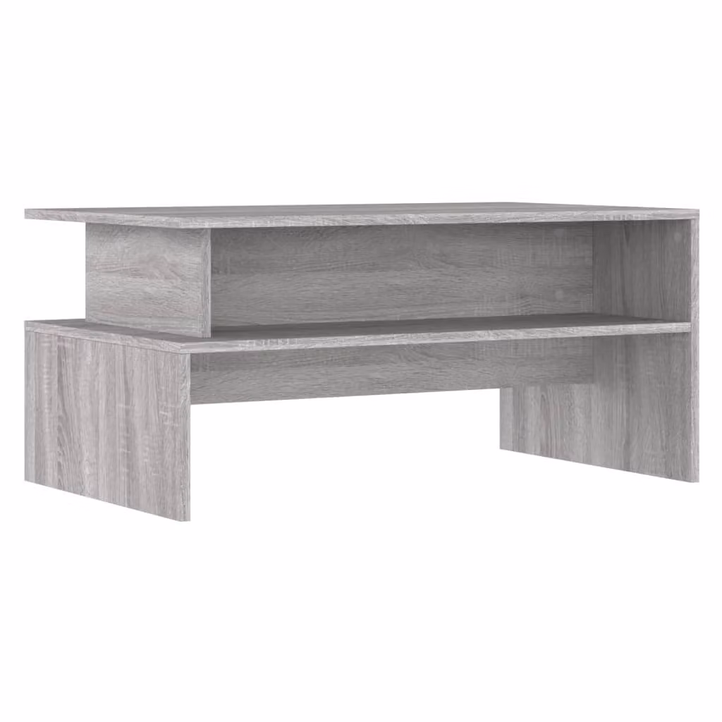 Tavolino Salotto Grigio Sonoma 90x55x42,5 cm Legno Multistrato
