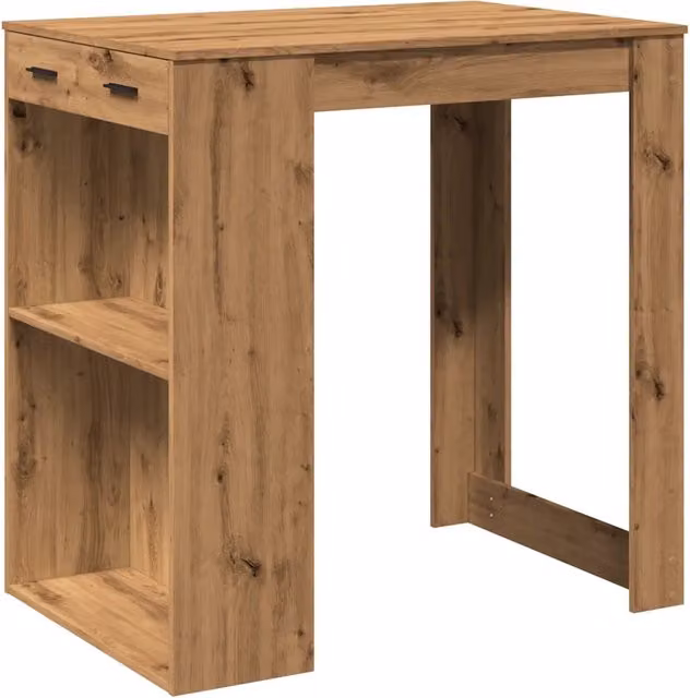 Tavolo Bar Rovere Artigianale 102x70x103,5 cm in Truciolato