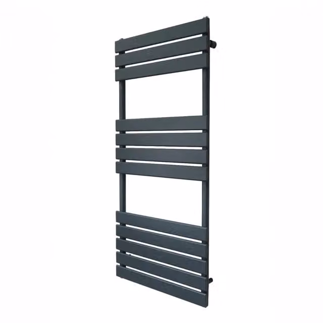 Radiatore per asciugamani a pannello piatto da incasso MONSTER SHOP in acciaio Grigio Antracite L: 120 cm, H: 50 cm – 1