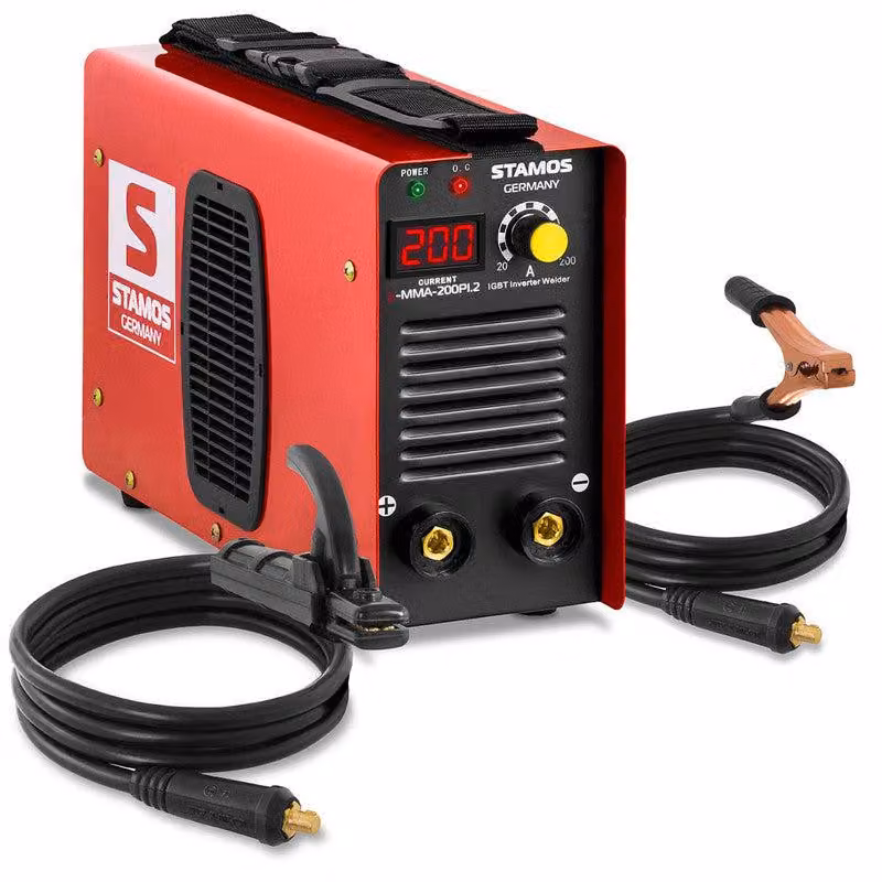 Saldatrice MMA con tecnologia inverter – 200A per saldatura ad elettrodo e funzione Hot Start – Leggera
