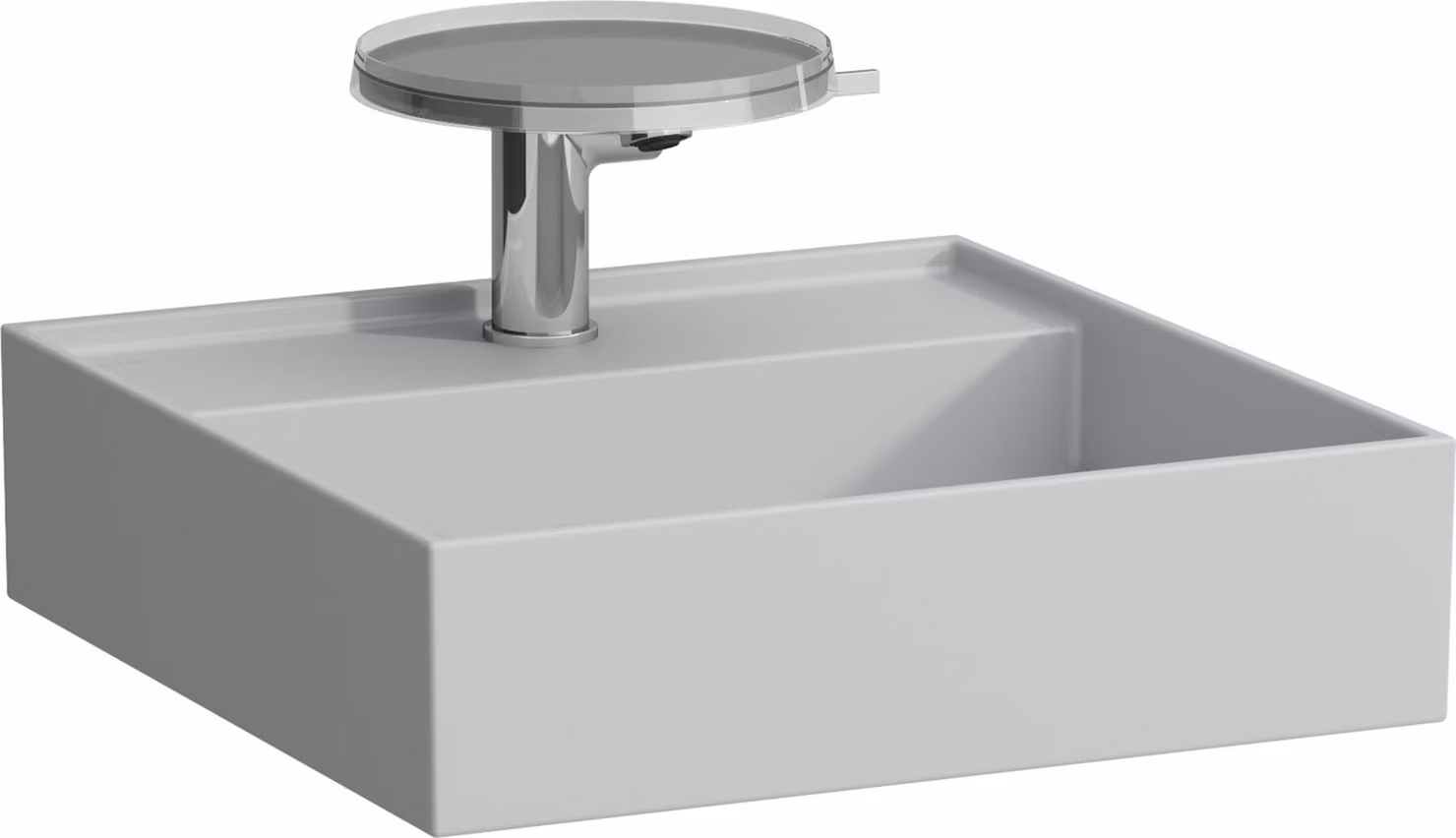 LAUFEN Kartell lavabo à poser, 1 trou pour robinet, sans trop-plein, 460x460mm, H8183317591111, H8183317591111