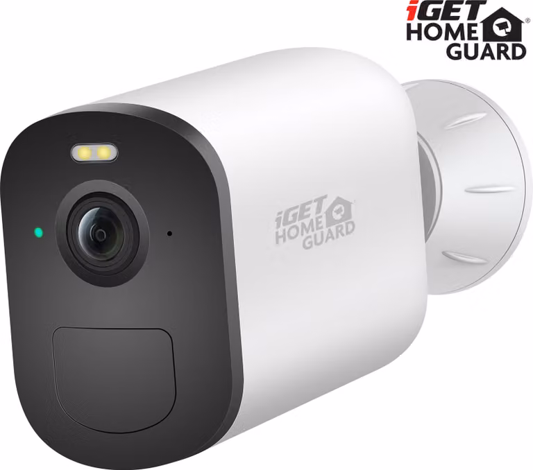 iGET HOMEGUARD HGWBC356 - Telecamera WiFi IP 2K (3 MPx) a batteria, visione notturna, audio bidirezionale, IP66