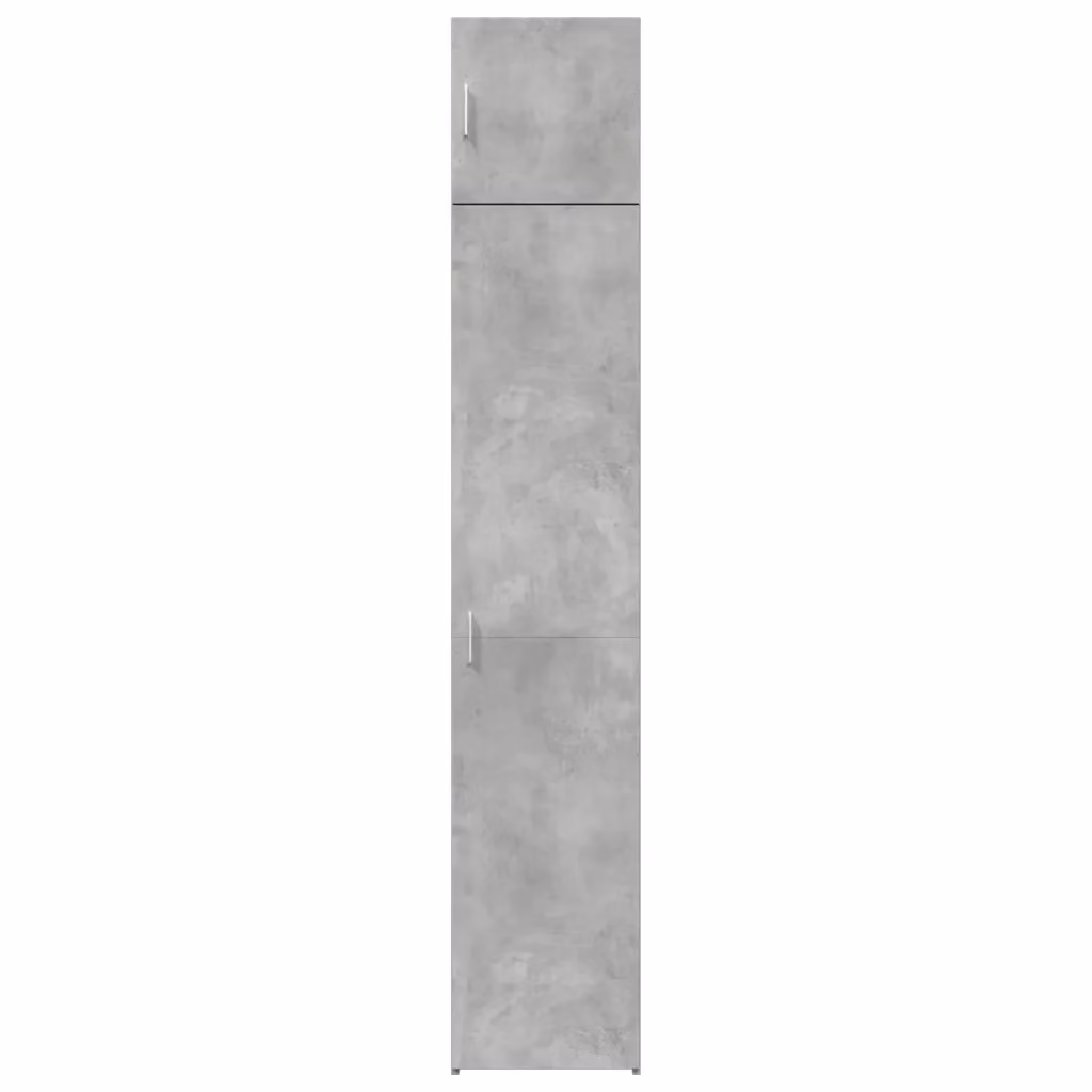 Mobile contenitore alto multifunzionale HELLOSHOP26 in legno composito grigio, con ante a battente e ripiani interni, L: 40 cm, P: 42,5 cm, H: 225 cm – 2