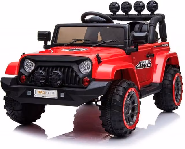 Macchina Elettrica per Bambini Fuoristrada Adventure 12V con Telecomando Rosso