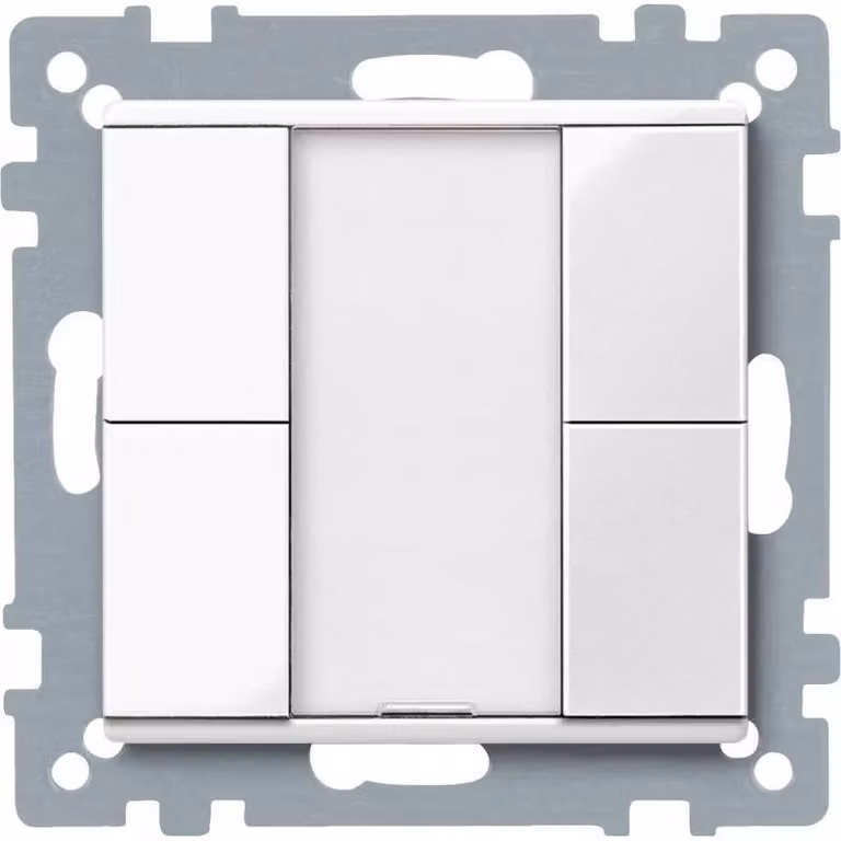 Schneider Electric Pulsante doppio plus, bianco polare lucido, sistema M MTN617219