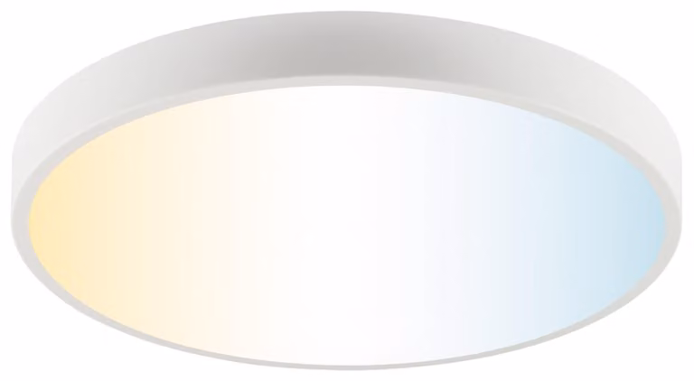 Plafoniera LED brillante Slimline Ø 49 x 8 cm bianco caldo-bianco freddo