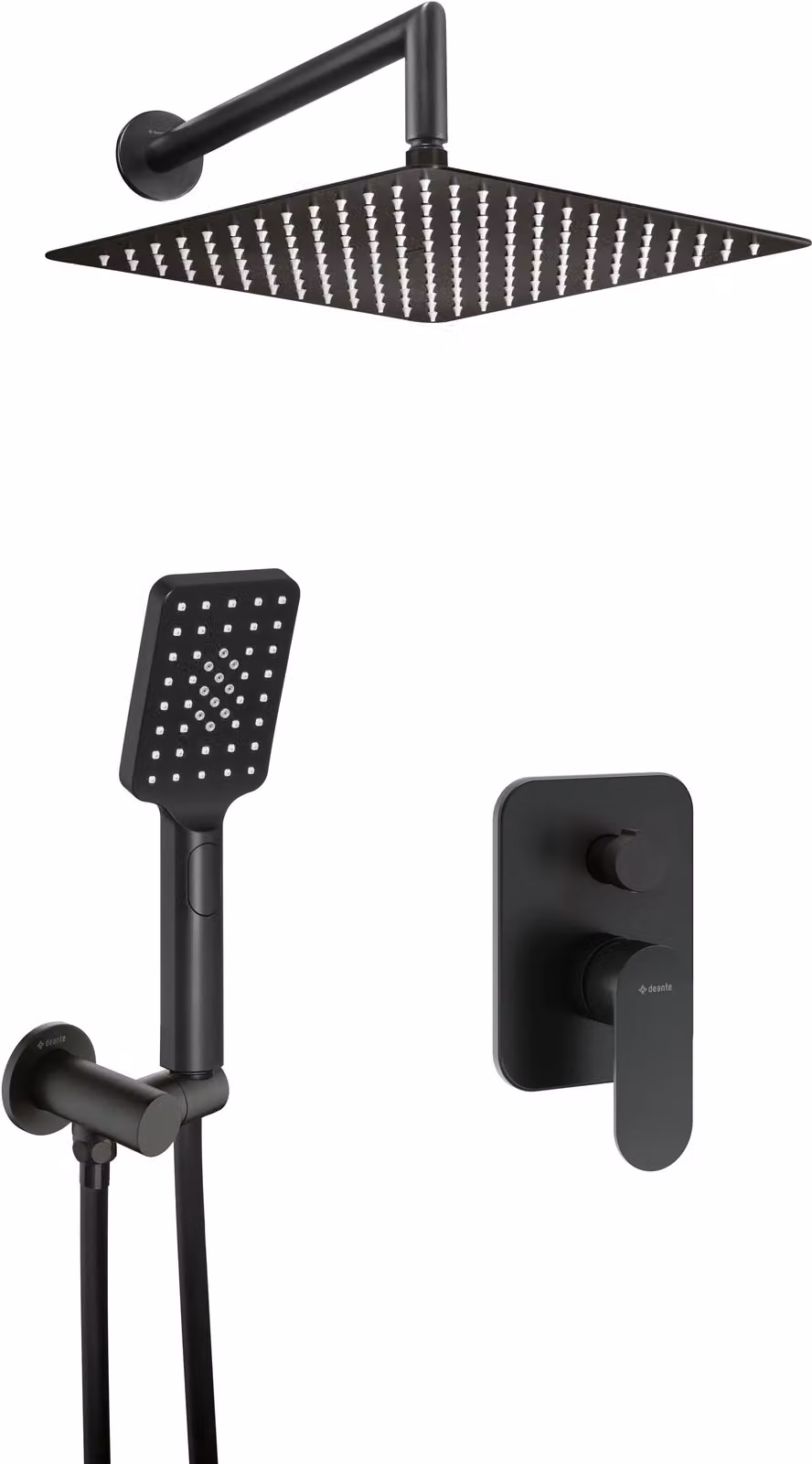 Concealed shower set