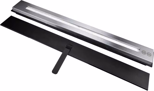 Bruciatore a Bioetanolo per Camini 90x11x5,3 cm 1,7 Litri Silver