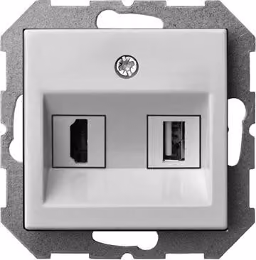 Liregus Flush Mounting Hdmi+Usb Socket