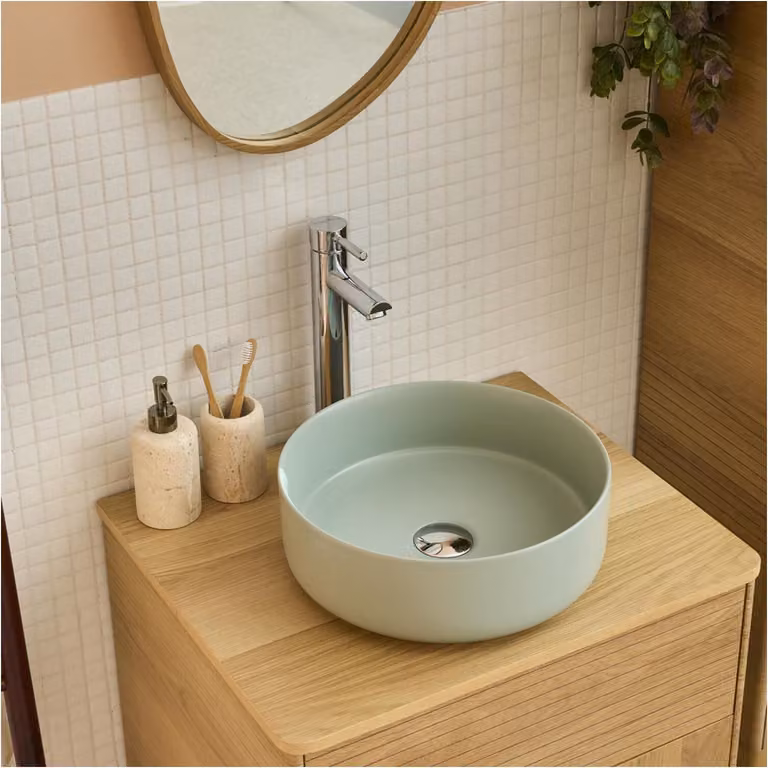 Lavabo da appoggio tondo 36 x 36 cm DIEGO