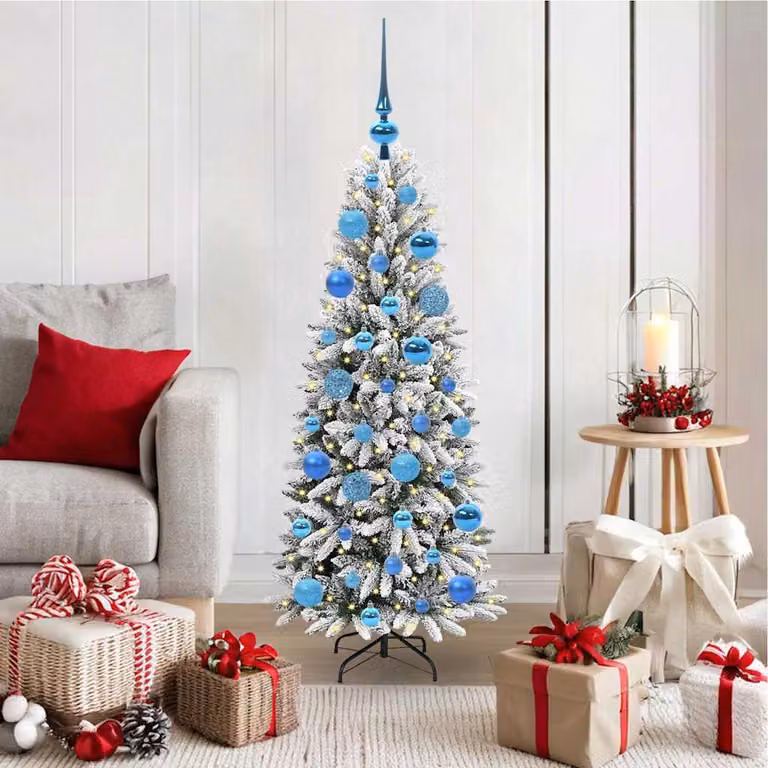 Maison Exclusive - Albero di Natale artificiale, colore bianco, altezza 120 cm