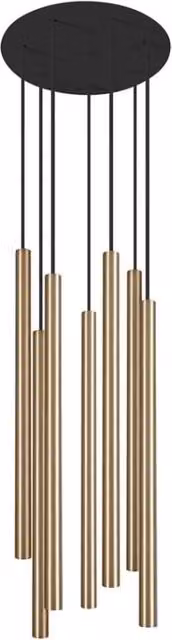 Lampadario a sospensione Nowodvorski Laser ottone 7xG9 Ø30