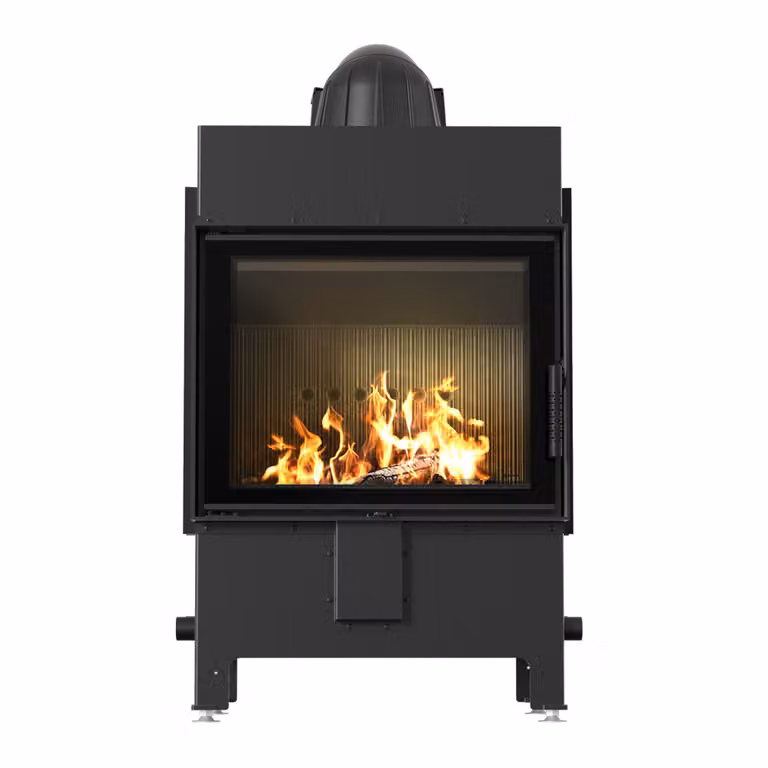 Inserto camino in acciaio KRATKI LUCY 12 kW Ø 200 rivestimento nero