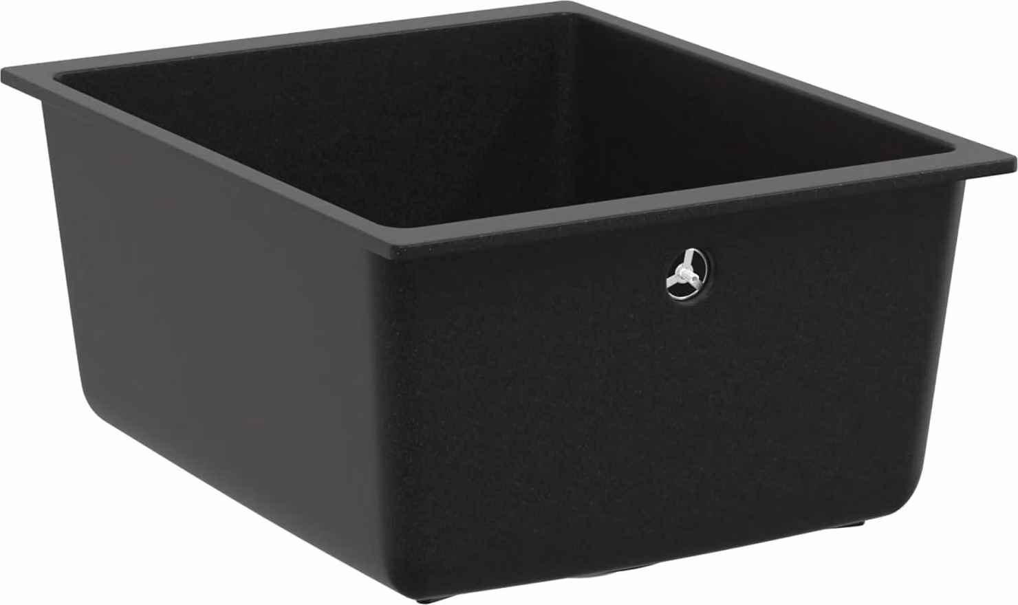 Lavello Nero 370 x 460 mm 80% Quarzo e 20% Resina