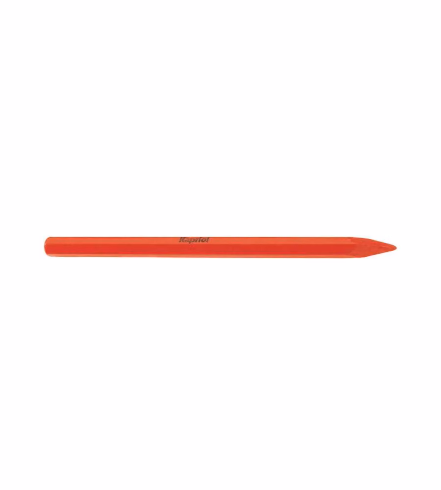 Kapriol Punta da muratore ottagonale 30 cm 16 mm acciaio arancione