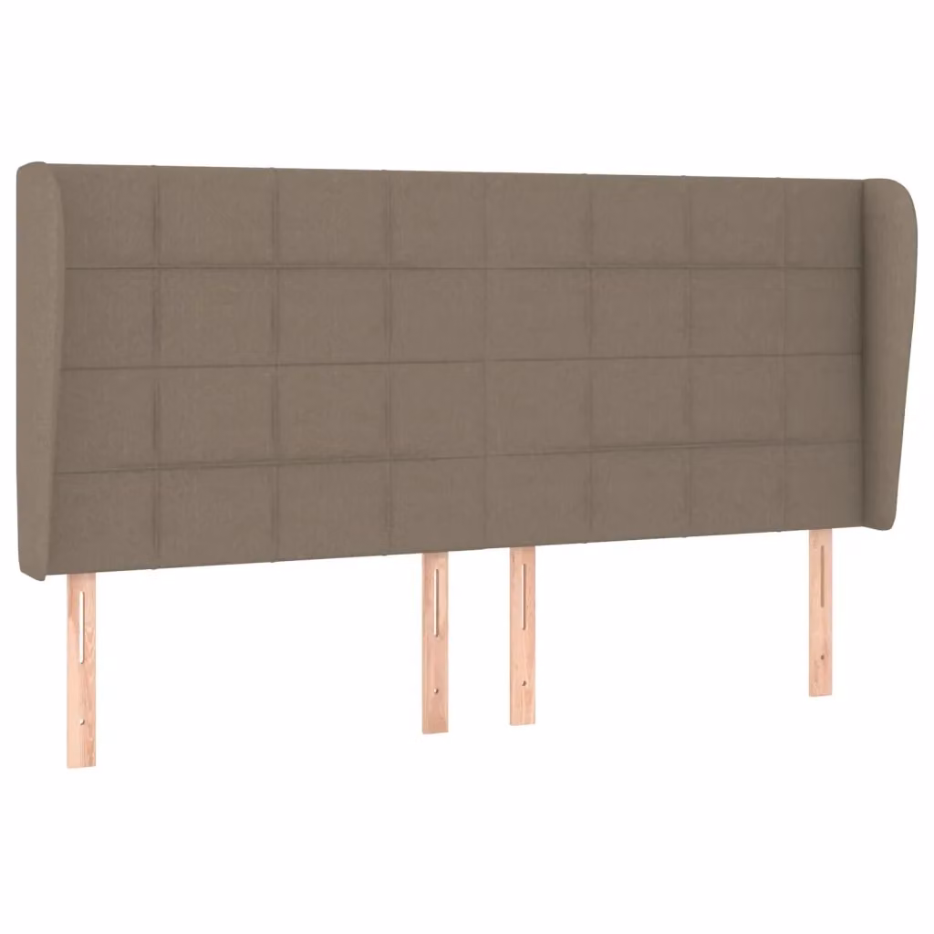 Testiera ad orecchio Design Mania in tessuto beige L: 183 cm, P: 23 cm, H: 118/128 cm – 2