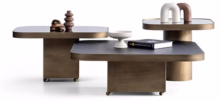 Tischset Couchtisch + 2 Beistelltische im Set 3tlg. Set Wohnzimmer Tisch