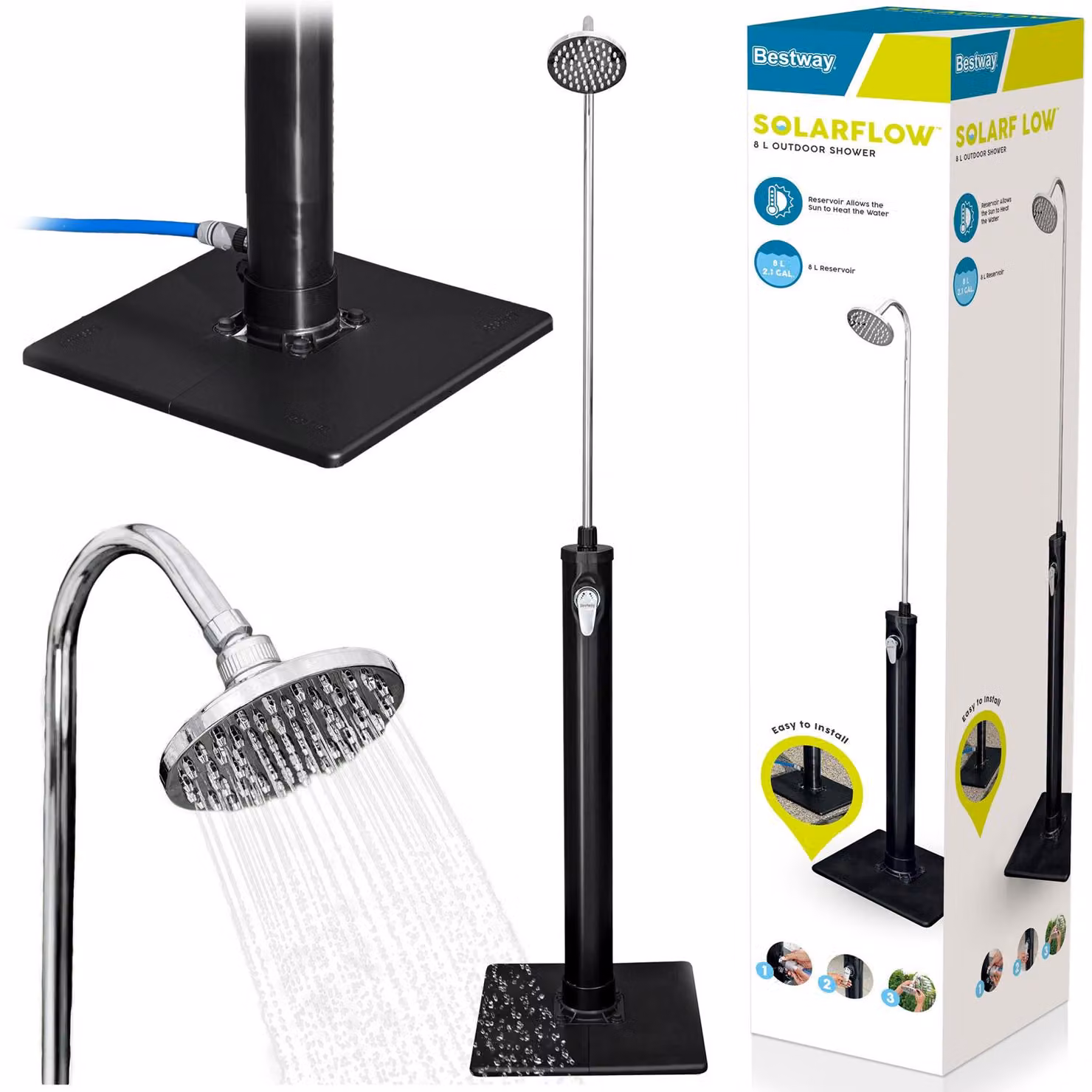 Doccia da giardino Bestway® Solarflow™ da 8 litri