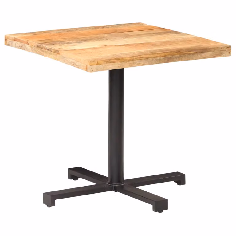 Maison Exclusive - Tavolino da bistrot quadrato 80x80x75 cm in legno di mango grezzo