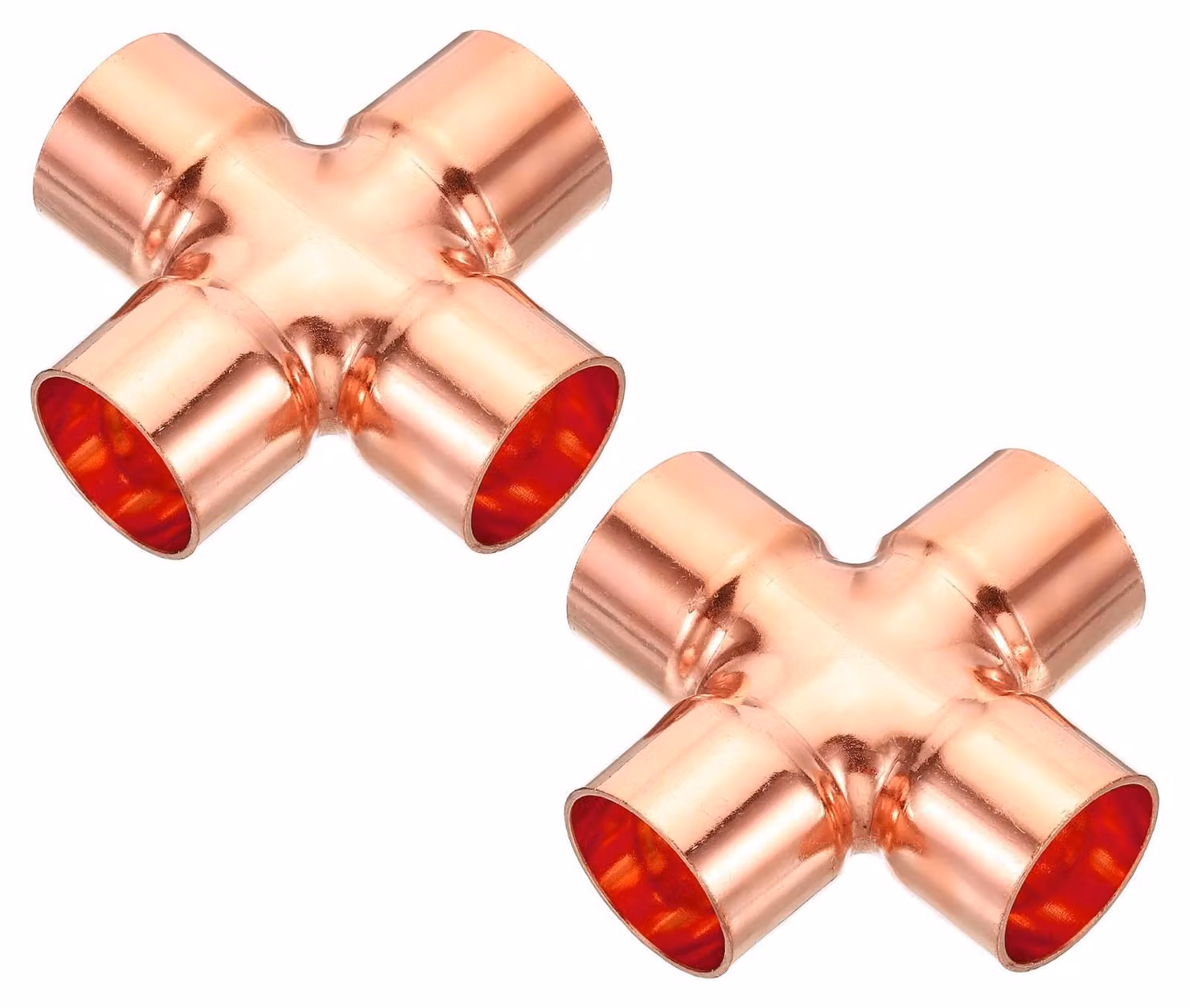 Solidchoice - Connettore a croce per tubi, confezione da 2