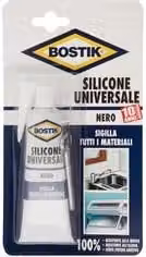Silicone acetico universale UHU nero 60 ml