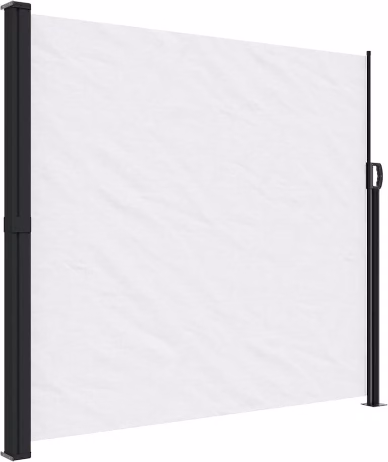 Tenda da Sole Laterale Retrattile Bianco 180x600 cm