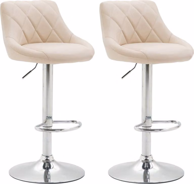 Set di 2 eleganti sgabelli da bar - sgabelli alti - girevoli a 360° e con seduta confortevole