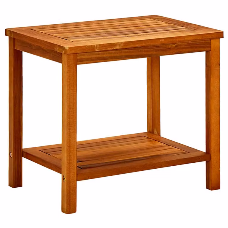 vidaXL Tavolino da Salotto Rettangolare in Legno di Acacia Marrone L/P/H: 50 x 35 x 45 cm
