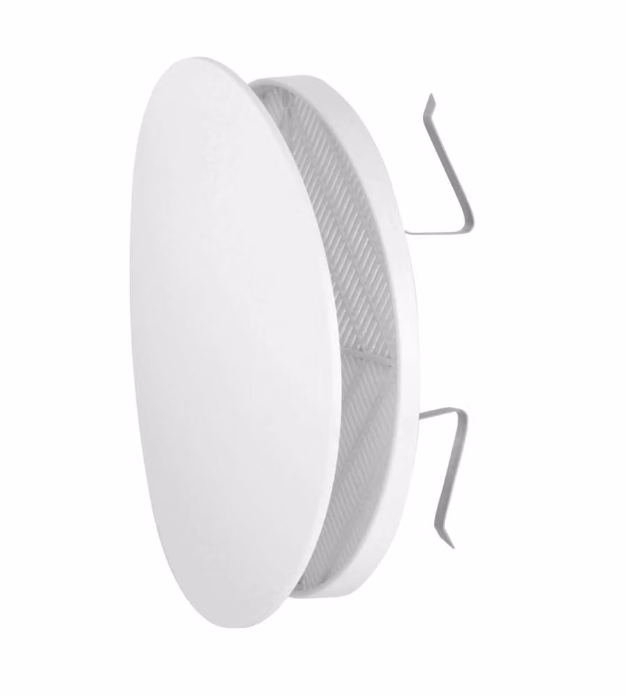 Griglia Estetica Universale Tonda 17x16 cm Bianco 80-125 mm