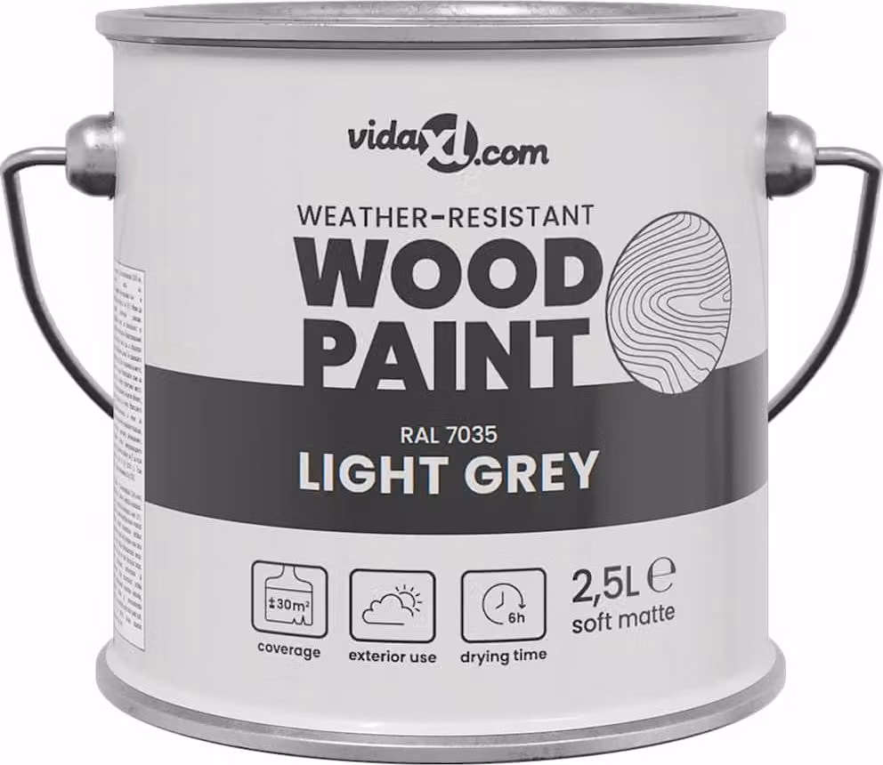 Vernice per legno Grigio 2,5 L Stampa da parete