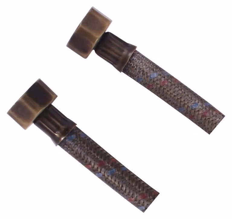 Tubo flessibile, acciaio inox FxF 1/2 "x1/2", 40cm, bronzo