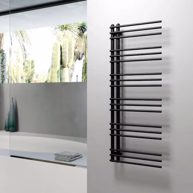 Radiatore Termoarredo di Design Arpa Delta T50 MAM Nero Opaco